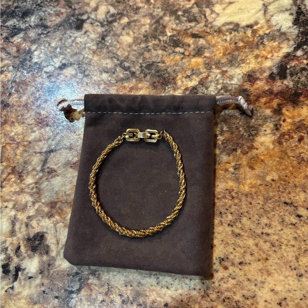 Givenchy Gold Rope Chain Bracelet